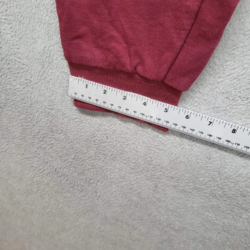 True Religion Men Activewear Pants L/G Burgundy Sweatpants Logo Joggers